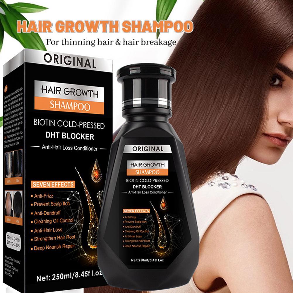 Hair Care Dandruff - 250 ml Biotin-Shampoo mit Kammbürste für