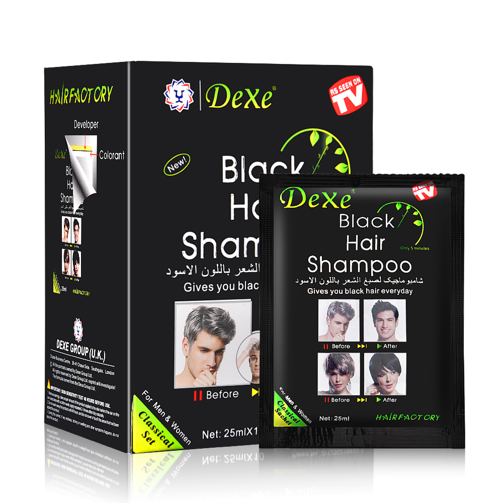Hair Care Organic - 250ML Schwarz Haar Shampoo Für Männer