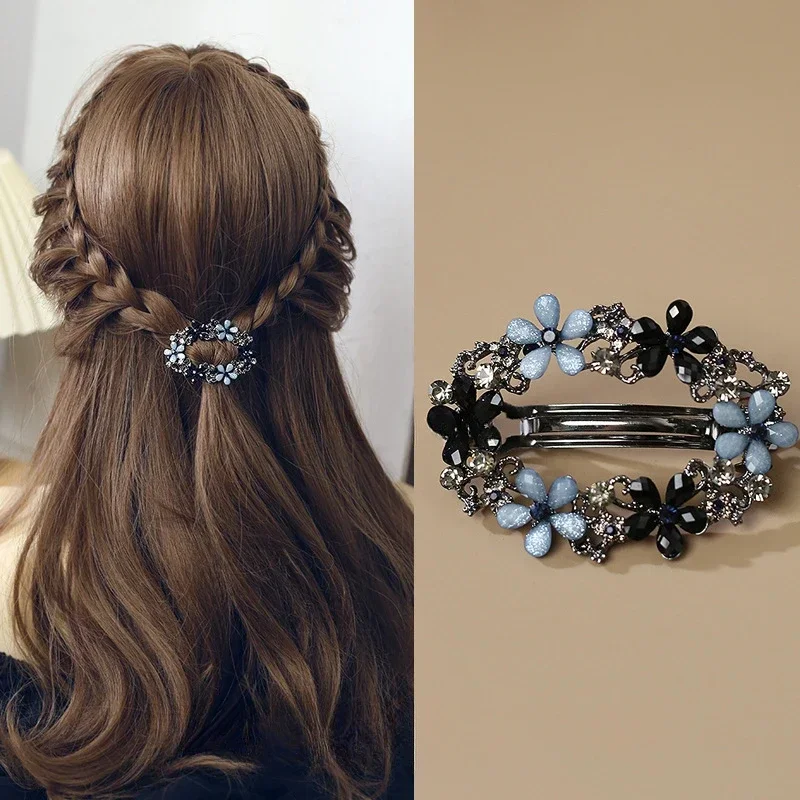 Hair Care Korean Products - Koreanische Art Kristall blume Frühling Haarnadel