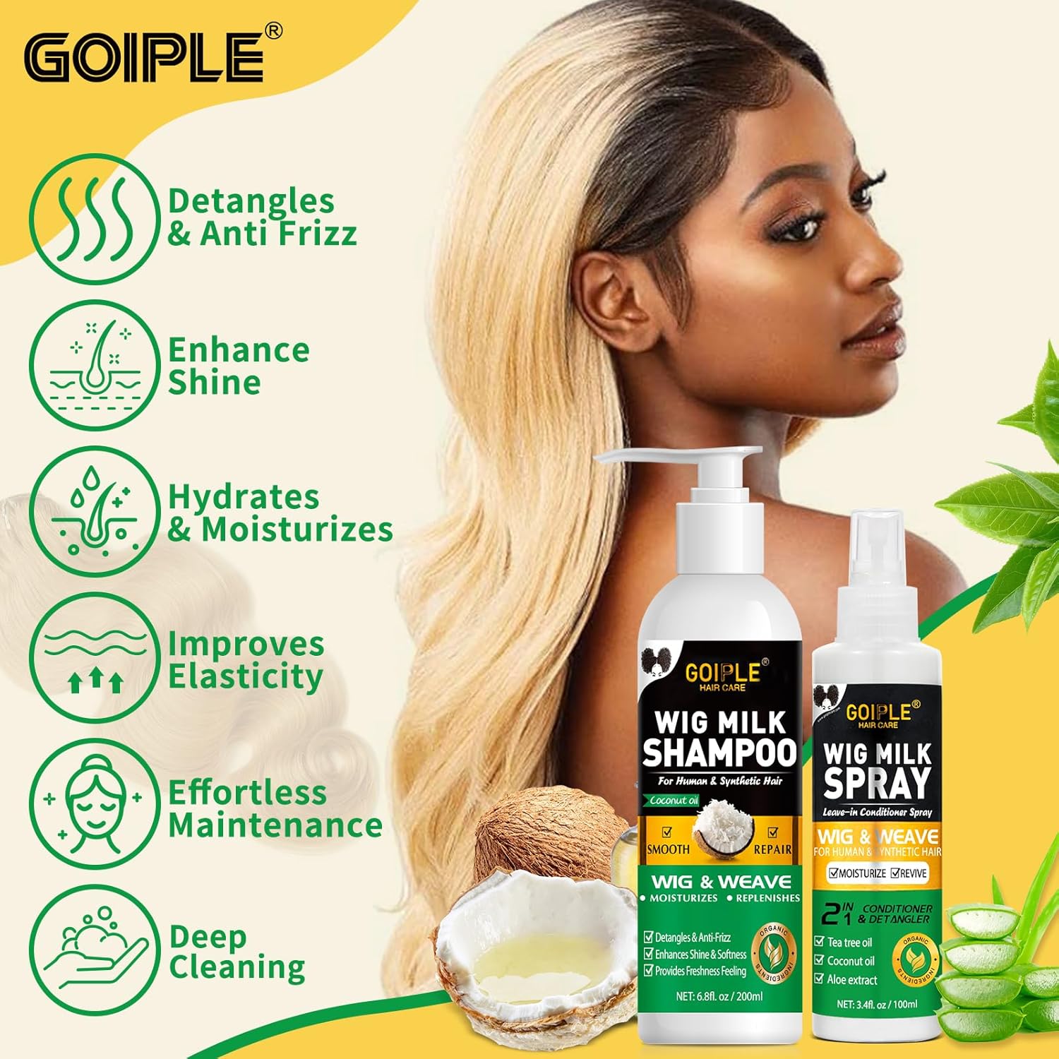 GOIPLE 3-in-1 Perückenpflege-S – Hair Care Products Bewertung und Preis